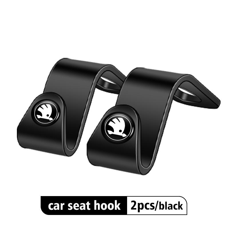 AAABT1 For Skoda Car Seat Back Hook Storage Organizer Hanger Clip Auto Interior Accessories Fabia 1 2 Octavia a7 RS Superb Rapid Yeti