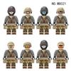 M8021 Military Action Figure Counter Terrorism Commando Small Pellet Block 8 Sets of Boys' Toys