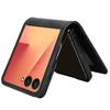 Чехол для Samsung Galaxy Z Flip7 5G Разделяемый дизайн Слот для карт Кожа + Поликарбонат Чехол для телефона