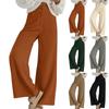 Women's Corduroy Pants Casual Women's Solid Color Corduroy Loose Straight Pants