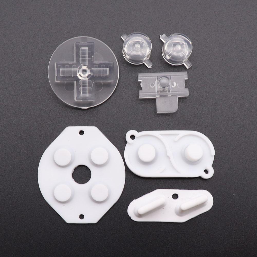 Многоцветные кнопки для Gameboy Classic GB Кнопки для GBO DMG DIY для Gameboy Кнопки AB и резиновые токопроводящие кнопки D-pad