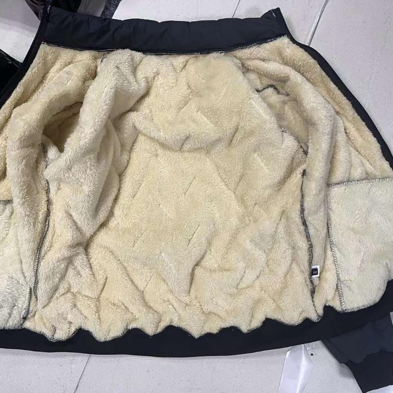 Autumn Winter Men's Jacket Fleece-lined Winter Coat Plus Velvet Down Cotton Coats Men's Middle-aged Winter Graphene Cotton Coats Winter Coats