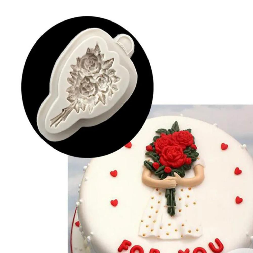 Rose Silicone Candle Mold for Scented Candles Making 3D Flower Boda Party Decor Plant Resin Mould Wedding Itens DIY Bride Gifts