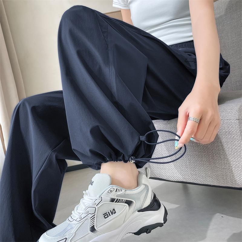 Женские летние быстросохнущие брюки для хайкинга 2025 года с защитой от солнца, манжетами, карманами карго и прямым кроем