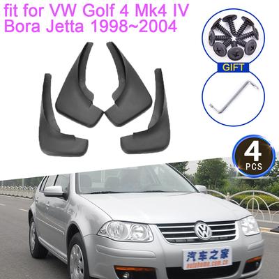 4 брызговика для VW Golf 4 Mk4 IV Bora Jetta 1998 ~ 2004, аксессуары Volkswagen 2003 2002 2001, брызговики, колеса