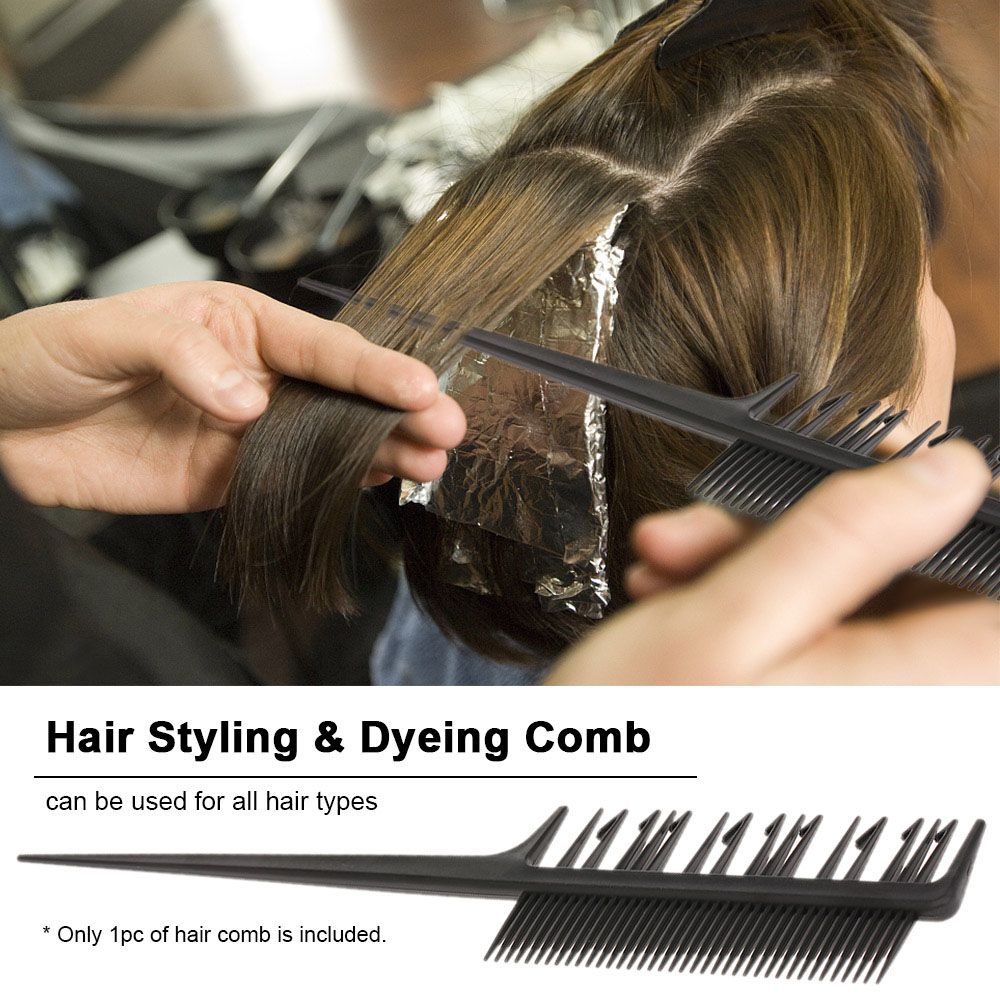 Anti-static Hairdressing Styling Tool Weaving Cutting Comb Dyeing Comb Hair Styling Hair Brush