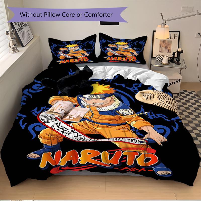 3pcs NARUTO Printed Bedding Set, Soft and Comfortable Quilt Cover for Bedroom, Guest Room .H067