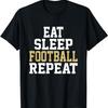 Футболист Ешь Спи Футбол Повторяй Люби Футбол Футболка
