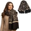 Leopard Print Winter Neck Scarf Faux Cashmere Shawl Wrap New Women Scarf