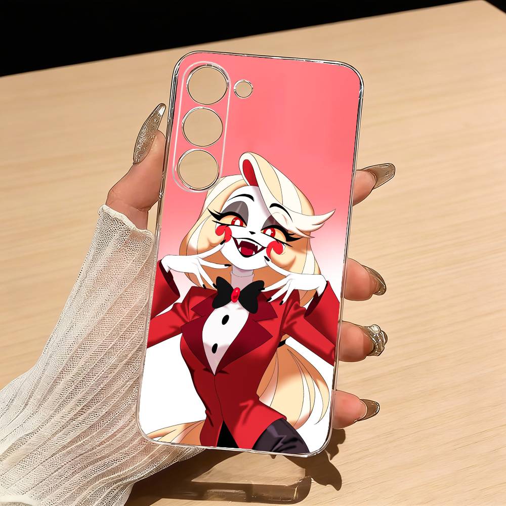 H-Hazbin H-Hotel Челси Морнингстар Чехол для телефона Samsung S25,S24,S21,S22,S23,S30,Ultra,S20,Plus,Fe,Lite Прозрачный чехол