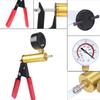 Vacuum pistol pump test kit, portable durable aluminum vacuum gauge manual vacuum pressure pump brake fluid discharge kit
