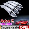 Хромированная накладка на дверную ручку для Opel Astra K 2016 2017 2018 Vauxhall Holden Sedan Hatchback, автомобильные аксессуары