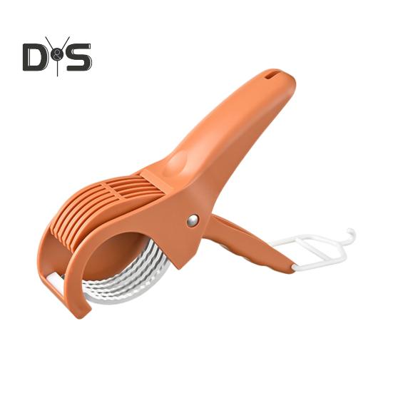 Manual Fruit Slicer Vegetable Chopper Portable Salad Maker with Peeler Multifunctional Kitchen Slicer for Radish Carrot Cucumber