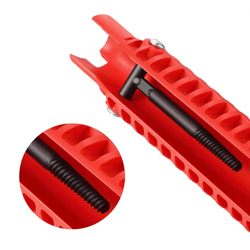 8 In 1 Multi Purpose Faucet And Sink Installer Wrench Anti-slip Handle Double Head Wrench Tool Extra-long Design Wrench Tool