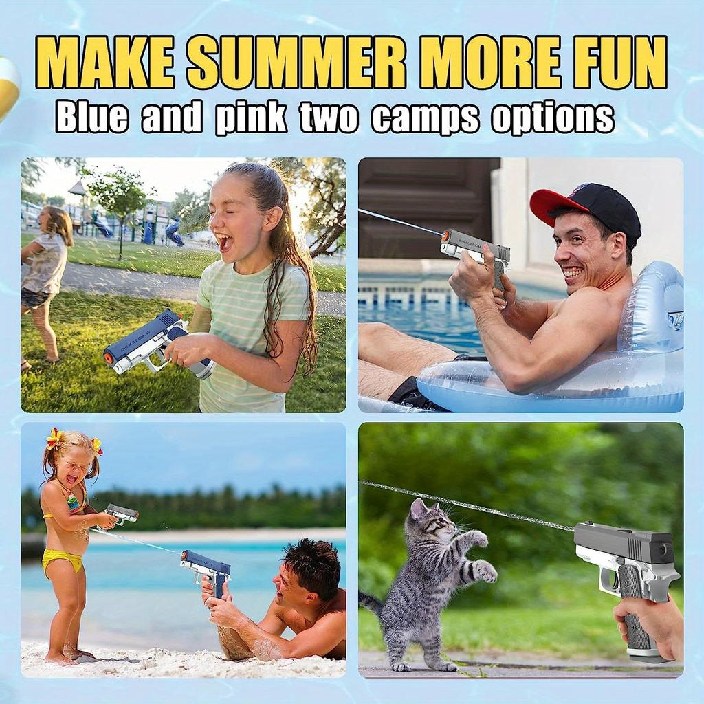 1 Pack Water Guns Squirt Guns Water Soaker Gun Water Blaster for Summer Long Range Shooting Games Outdoor Toys Water Blaster Pistol for Kids Adults