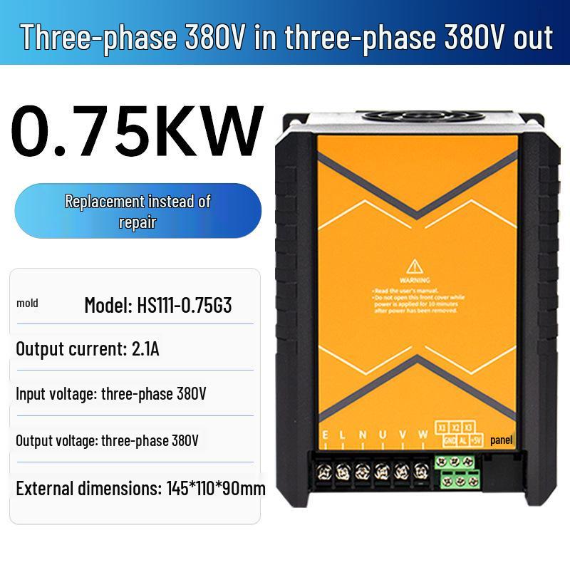 Three-Phase 380V Variable Frequency Drive for 0.75-2.2KW Motor Speed Control