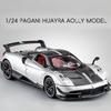 1:24 Pagani Huayra BC Модель автомобиля Игрушки Литой сплав Амортизация Инерционный звук Свет Моделирование гоночный автомобиль Подарок для мальчика