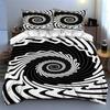 Swirling optical illusion. Bedding Duvet cover sets Duvet covers Pillowcases gifts (1 * Duvet Cover 2 * Pillowcases, without duvet insert)