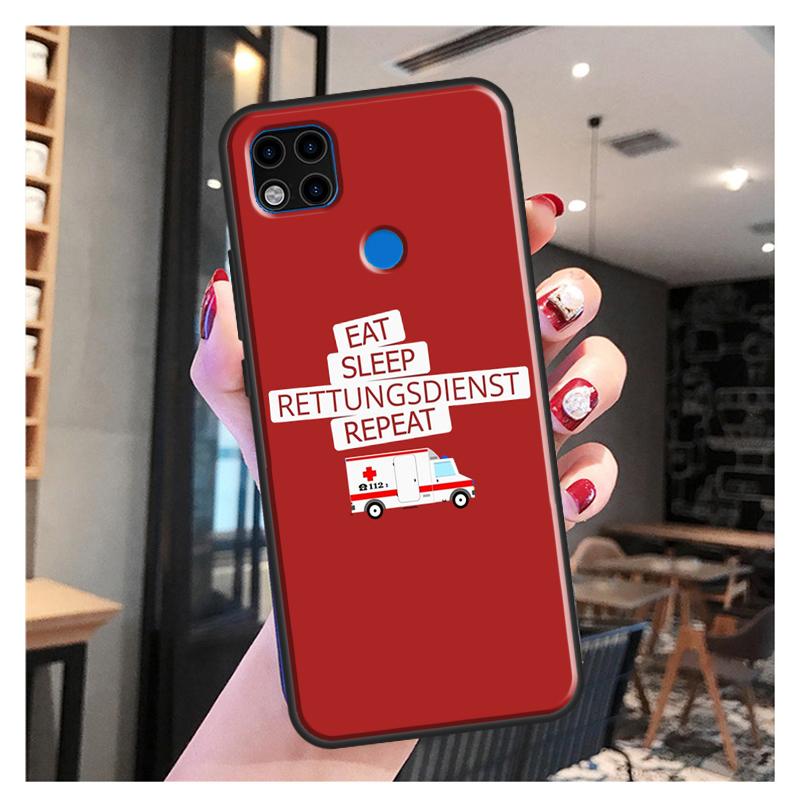 Ambulance EMS EMT Paramedic Funda For Xiaomi Redmi Note 10S 9S 8T 9 Note 10 Pro Note 11 Pro Redmi 9C 9A 9T Soft Case