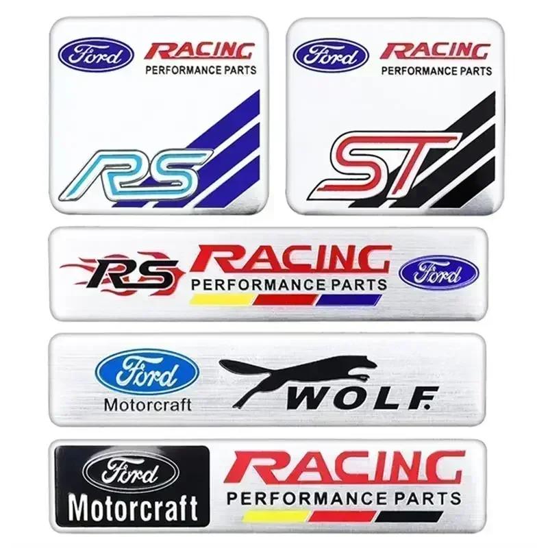 1pc Alloy Car Window Side Badge Rear Trunk Sticker for Ford Mondeo Explorer Edge Focus Fiesta Kuga Transit Ecosport Escape MK3