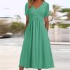 Популярное летнее новое платье с короткими рукавами Женская одежда Женское персонализированное платье