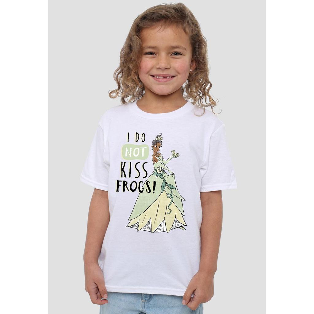 The Princess and the Frog Childrens/Kids Does Not Kiss Frogs Tiana T-Shirt