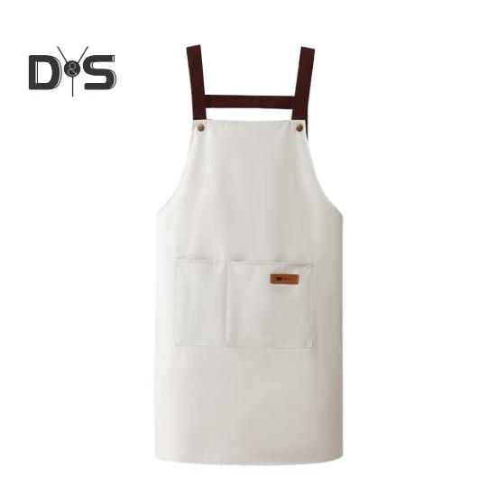 Водонепроницаемый фартук с большим карманом, маслостойкий, пыленепроницаемый, кухонный фартук с регулируемым ремешком, универсальный поварской фартук для мясников и маляров