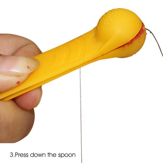 Ложка для приманки Питьевые кормовые частицы Формирование формы Ловля карпа Изготовление приманки для рыбы