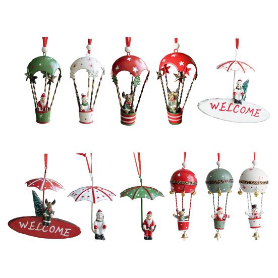 Подвеска на елку со шнурком, легко установить, расписанная вручную фигурка