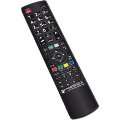 Jollyline Télécommande TV Panasonic Batterie Noire