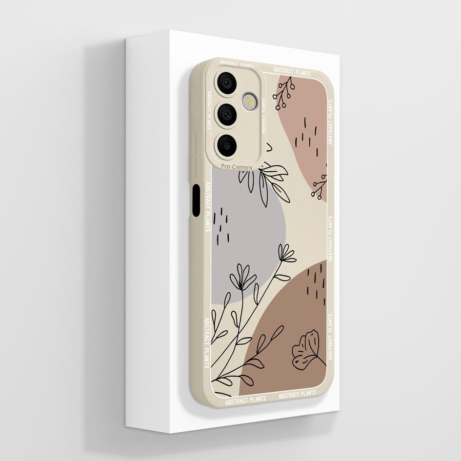 Чехол для телефона Samsung Galaxy A15 A 15 4G 5G. Роскошный модный дизайн. Матовый черный квадрат. Высококачественный мягкий жидкий силиконовый чехол для бампера Samsung.