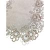 [R7686] - Doily Table Runner 'Belle Époque' Taupe White - 88x41 Cm
