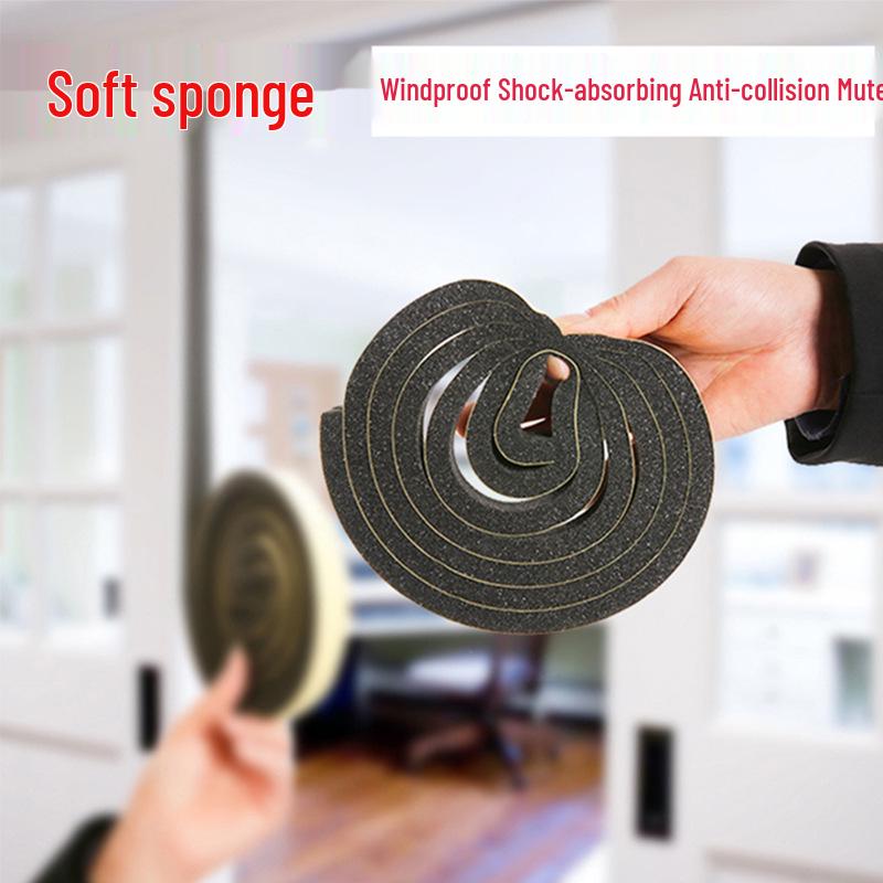 Черный огнестойкий 30° мягкий ПУ поролон: Высокоэластичная, односторонняя клейкая пыленепроницаемая уплотнительная лента для электронных кабельных жгутов