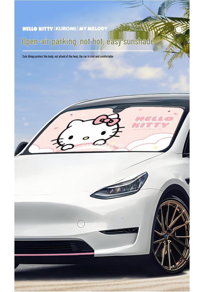 Солнцезащитный козырек на лобовое стекло автомобиля Sanrio - Теплоизоляция и защита от солнца
