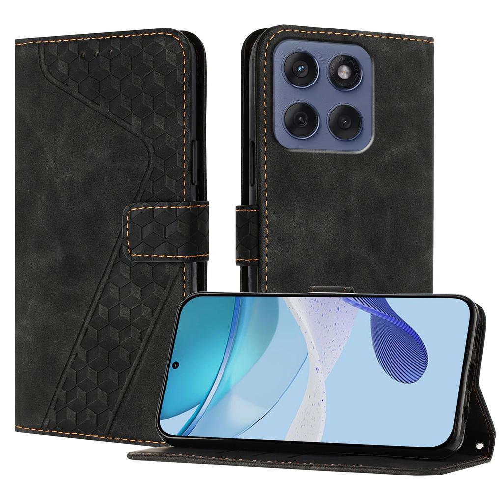 For Motorola Edge 60 5G/Motorola Edge (2025) 5G/Motorola Edge 60 Fusion 5G Leather Case 7-Shaped Pattern Wallet Stand Shockproof Phone Cover