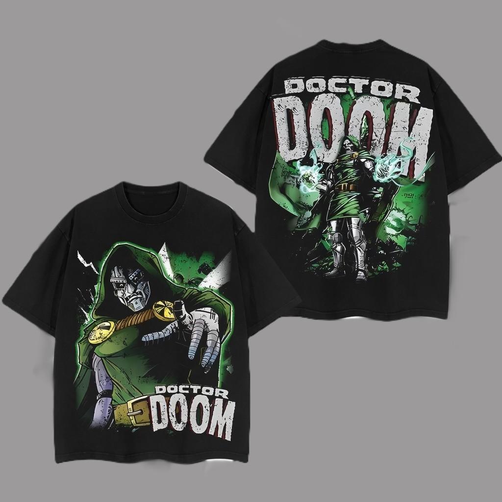 Dr Doom Vintage Graphic T-Shirt Masked Tyrant Comic Villain Tee