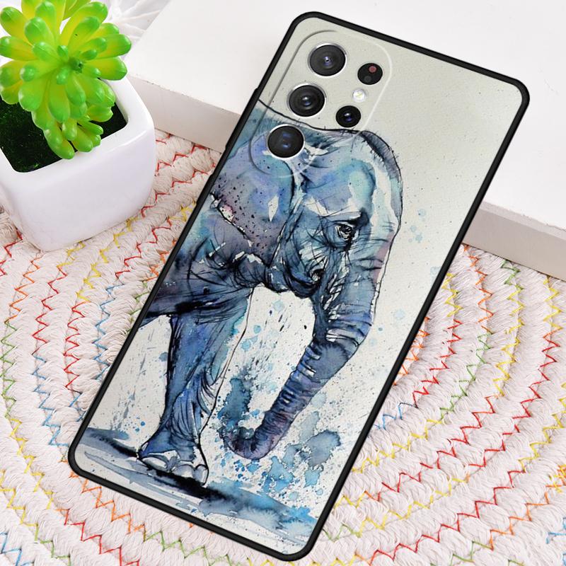 Elephant Cool Colourful Art Phone Case for Samsung Galaxy note 10 pro S26 Ultra S23 S24 FE S25 S21 S22 PLUS shockproof Cove