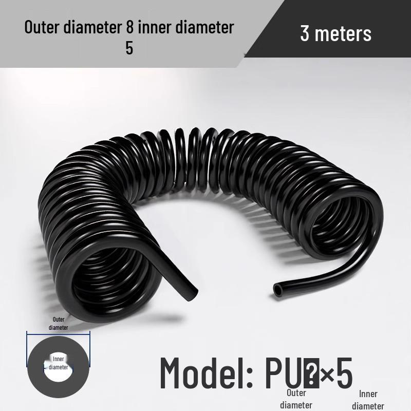 High-Pressure Retractable Air Hose with Quick Couplings