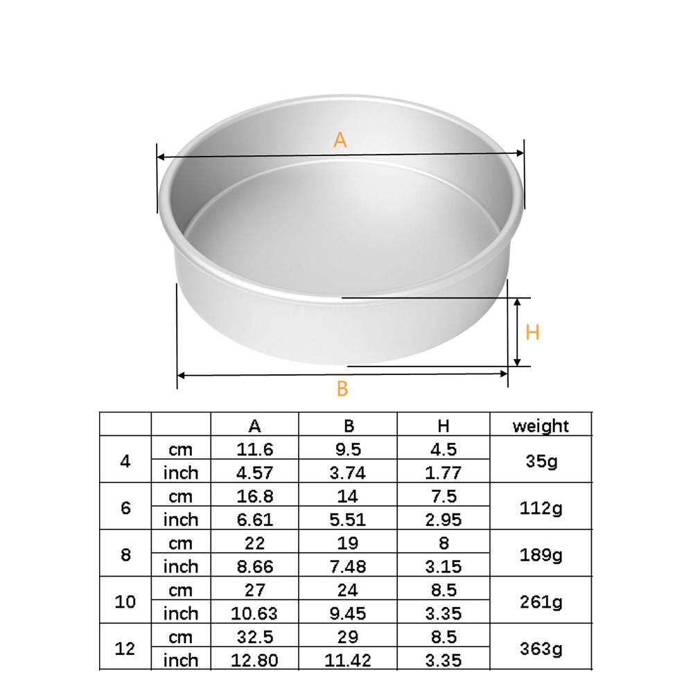 4 6 8 10 12 дюймов съемное дно круглый противень набор для выпечки алюминиевый круглый противень для чизкейка инструменты для выпечки