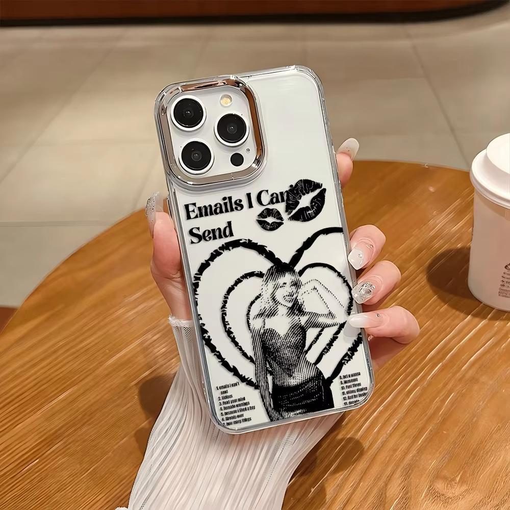 Чехол для телефона Singer S-Sabrina C-Carpenter для iPhone 17 Air 16 e 15 14 13 12 11 Pro Max Plus SE 2020 2022 Мягкая задняя крышка