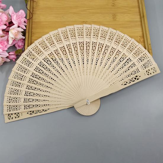 Китайский складной веер, ручной винтажный танцевальный веер, портативный ретро-веер с выемкой для уличной фотографии в жаркое лето