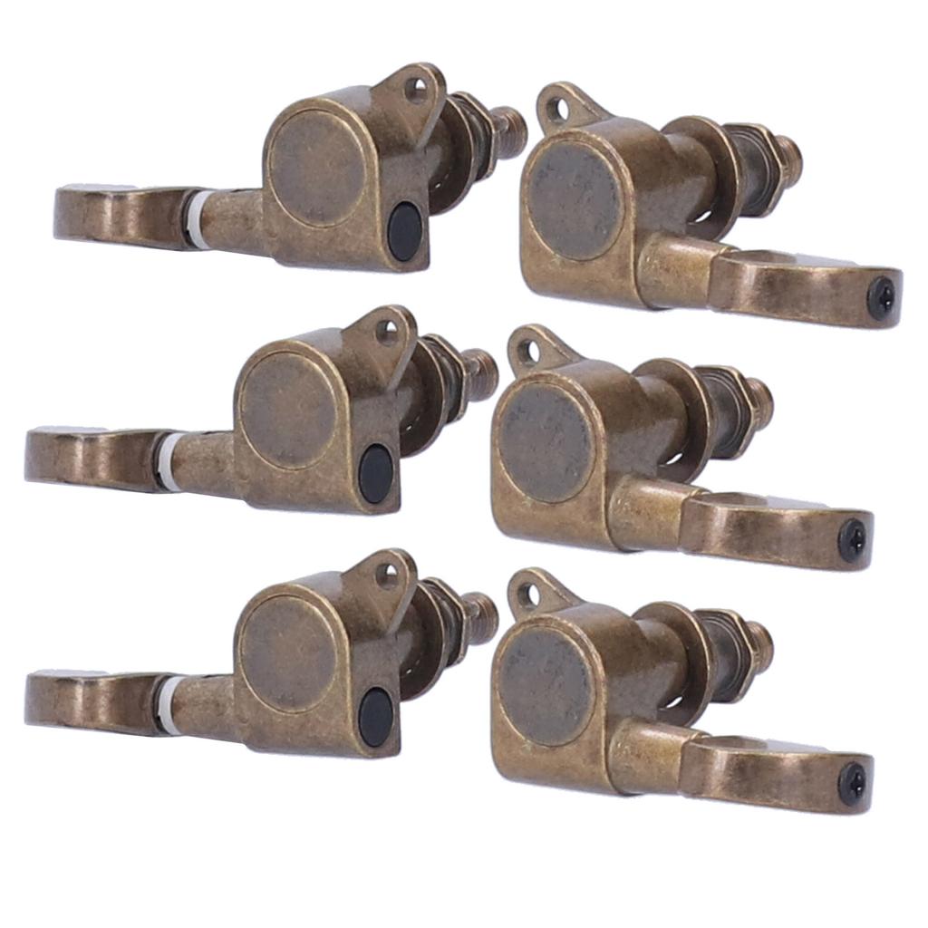 Колки для гитары с фиксацией, головки, колки для настройки, 3 левых, 3 правых, аксессуары для музыкальных инструментов