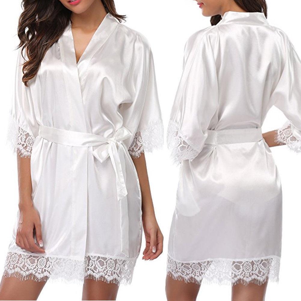 Women's Spring and Summer Nightgown Sexy Imitation Ice Silk  Nightgown Erotic Lingerie Soft and Comfortable Homewear