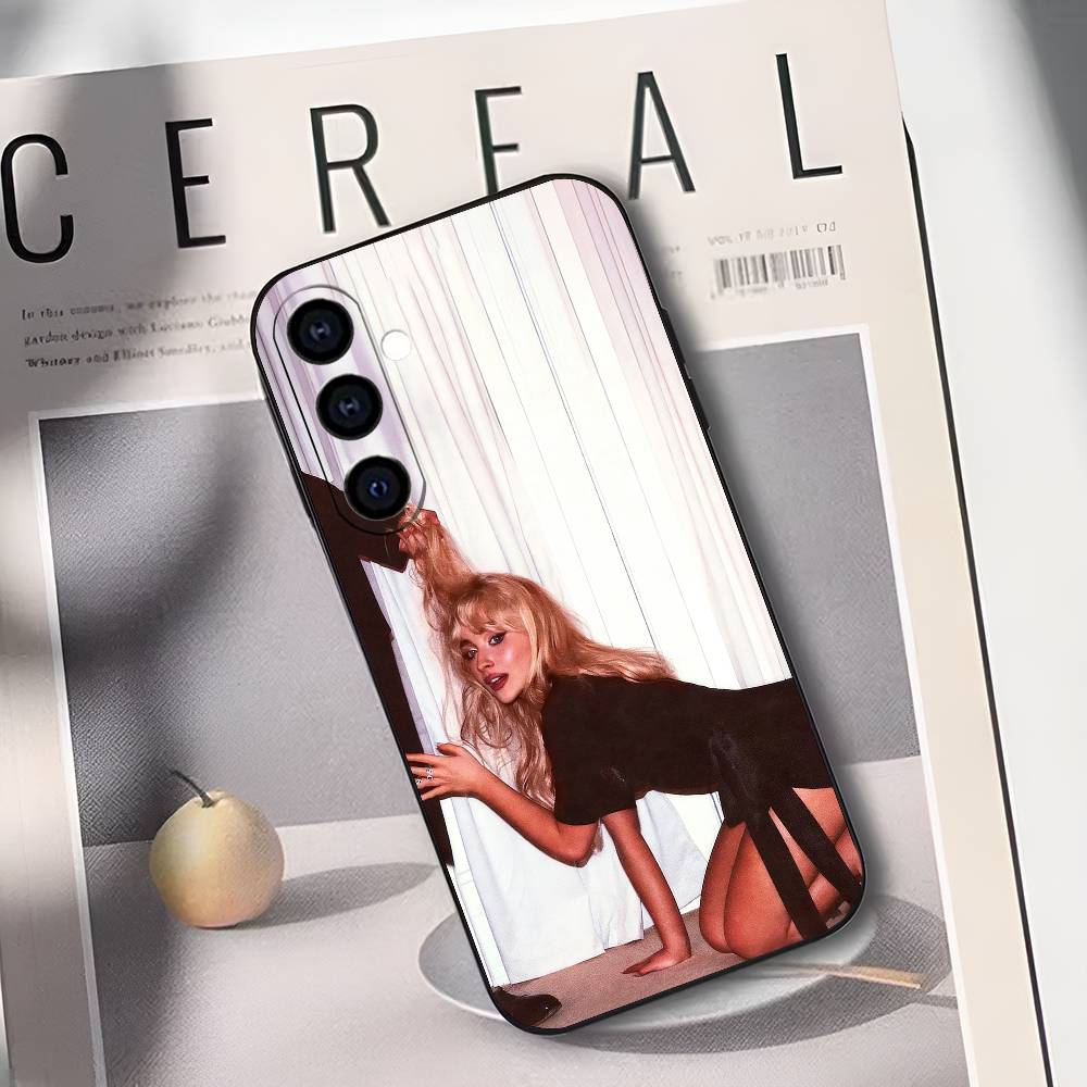 Чехол для телефона S-Sabrina Carpenter Singer для Samsung Galaxy A73, A72, A71, A70, A53, A52, A51, Другие Мягкий Черный Чехол