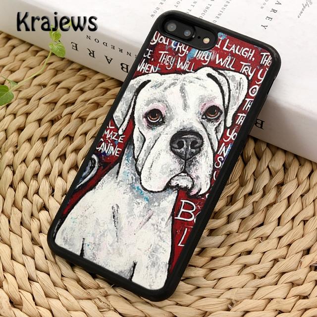 Чехол для телефона Krajews Boxer Dog Puppy Puppies Design для iPhone 14 5 SE 6s 7 8 plus X XR XS 11 12 13 pro max Samsung S21 S22 ultra