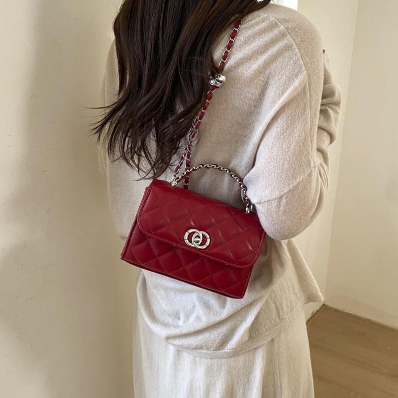 Chic Quilted Chain Crossbody Bag 2026 Fashion Small Square Shoulder
