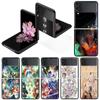 Роскошный чехол для Samsung Galaxy Z Flip 4 3 5G черный ПК жесткие чехлы для телефонов модная задняя крышка ZFlip Funda Genshin Impact Shell Capa