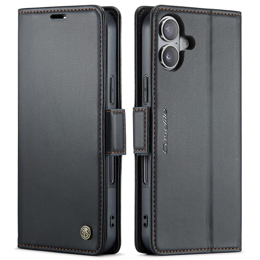 Для iPhone 17 Чехол CASEME Серия 023 Блокировка RFID Глянцевая Подставка Чехол для телефона