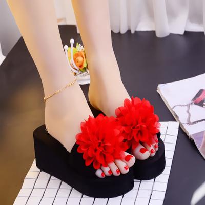 Модные новые модные женские сандалии и тапочки на очень высоком каблуке, противоскользящие тапочки, повседневная охлаждающая поддержка для внешней носки