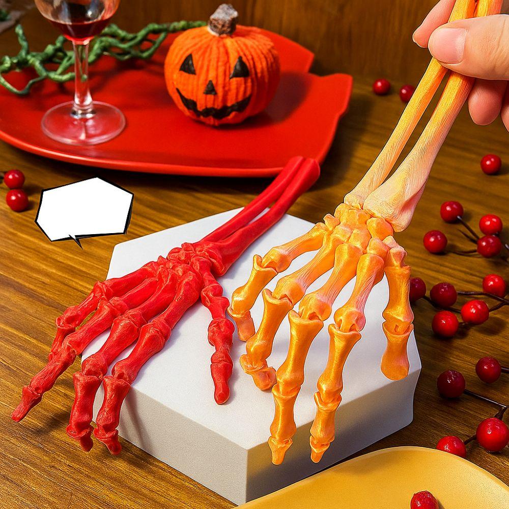 3D Printed Movable Joint Skeleton Claw Flexible Human Skeleton Palm Model Home Desktop Decor
